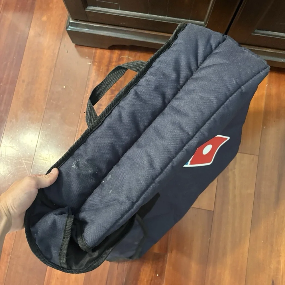 Domino's Insulated Pizza Bag Blue Food Delivery Carrier for Hot Pizza Transport